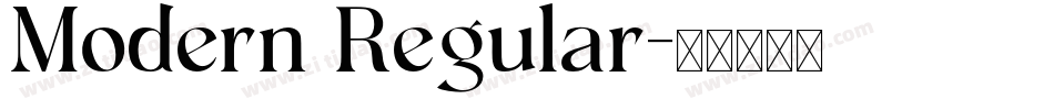 Modern Regular字体转换